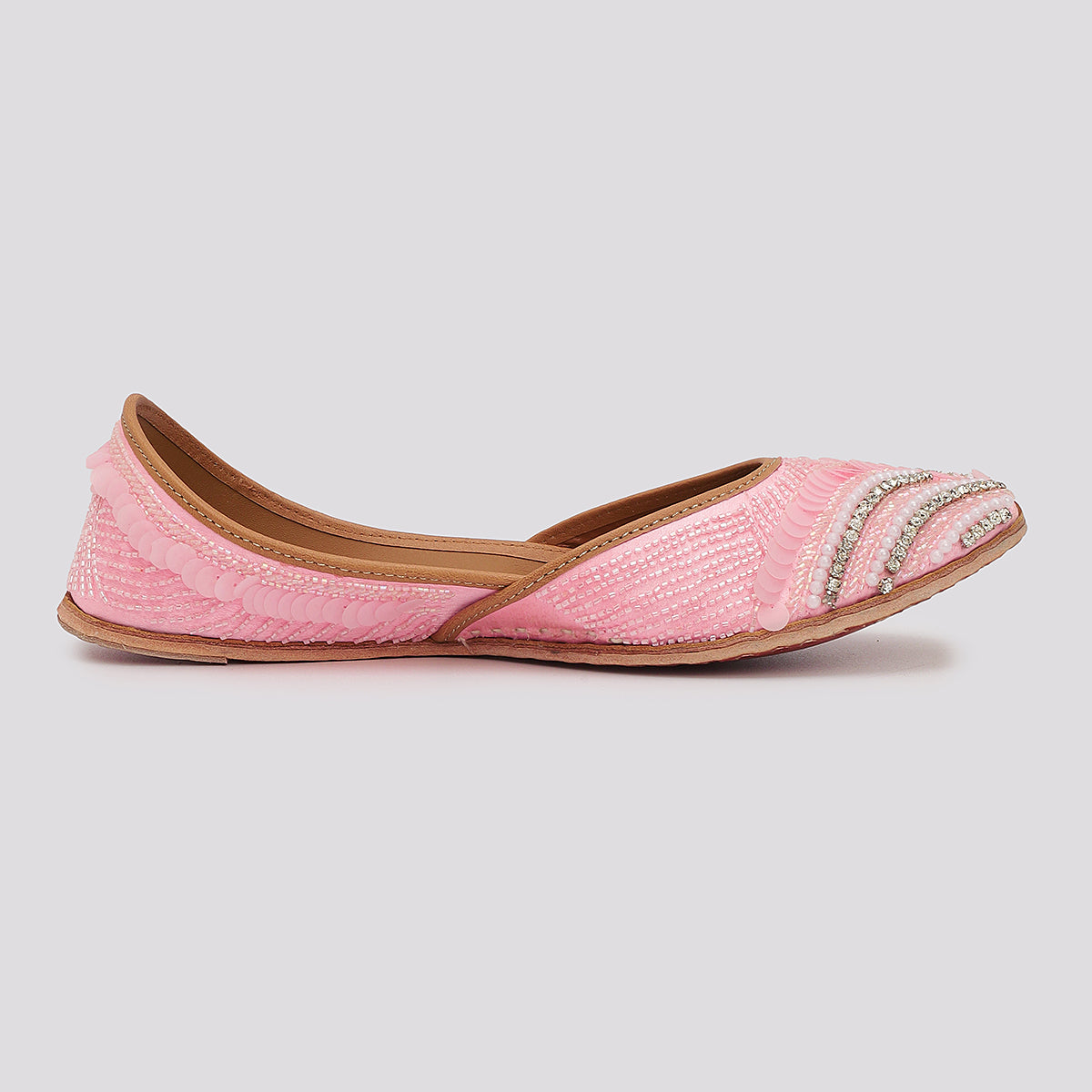 Blush Petal Beaded Jutti