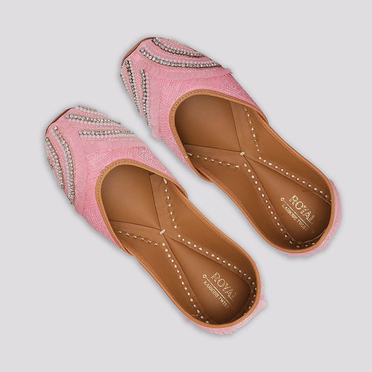 Blush Petal Beaded Jutti