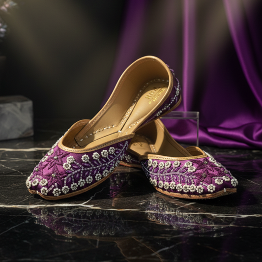 Purple Pearl Blossom Jutti