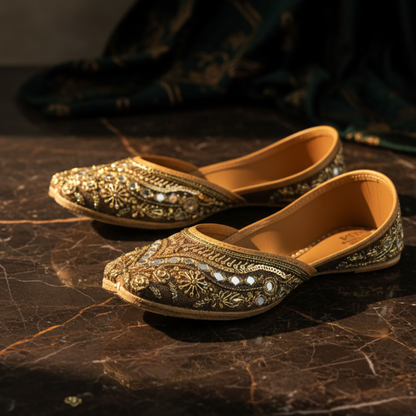 Champagne Mirror Bloom Jutti