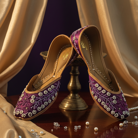 Purple Pearl Blossom Jutti