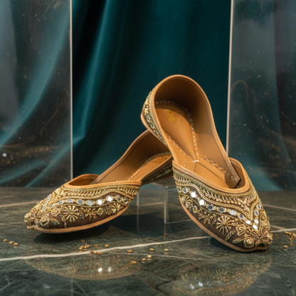 Champagne Mirror Bloom Jutti